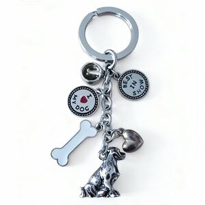 Keychain I LOVE MY DOG ❤️ Key Ring Charm Fob Best In Show 🦴
